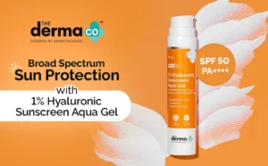 Derma Co Hyaluronic Sunscreen Aqua Gel SPF 50g 9