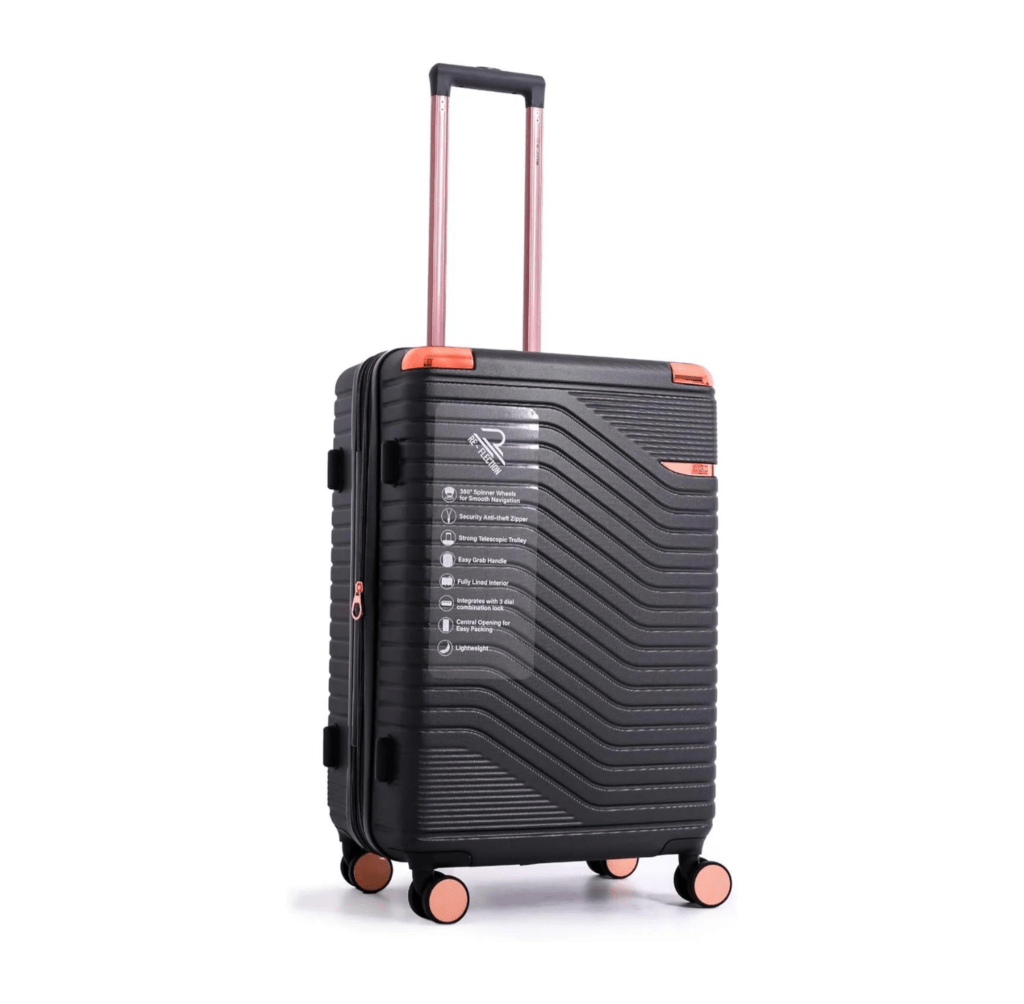 Reflection Sapphire Premium ABS Trolley Bag Lightweight Durable Secure TSA Lock